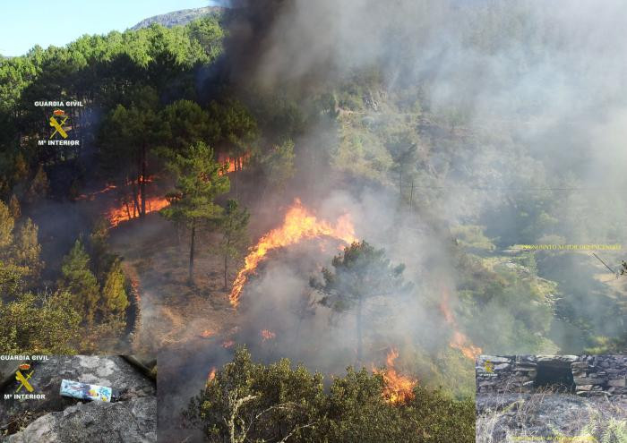 Detenido un vecino de Pinofranqueado como presunto autor del incendio en El Castillo y Las Erías