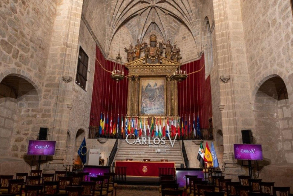 El Rey Felipe VI entrega hoy el Premio Europeo Carlos V a Mario Draghi en el Monasterio de Yuste