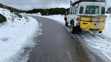 Piden precaucación al circular por el Puerto de Tornavacas después de haber estado cerrado por la nieve