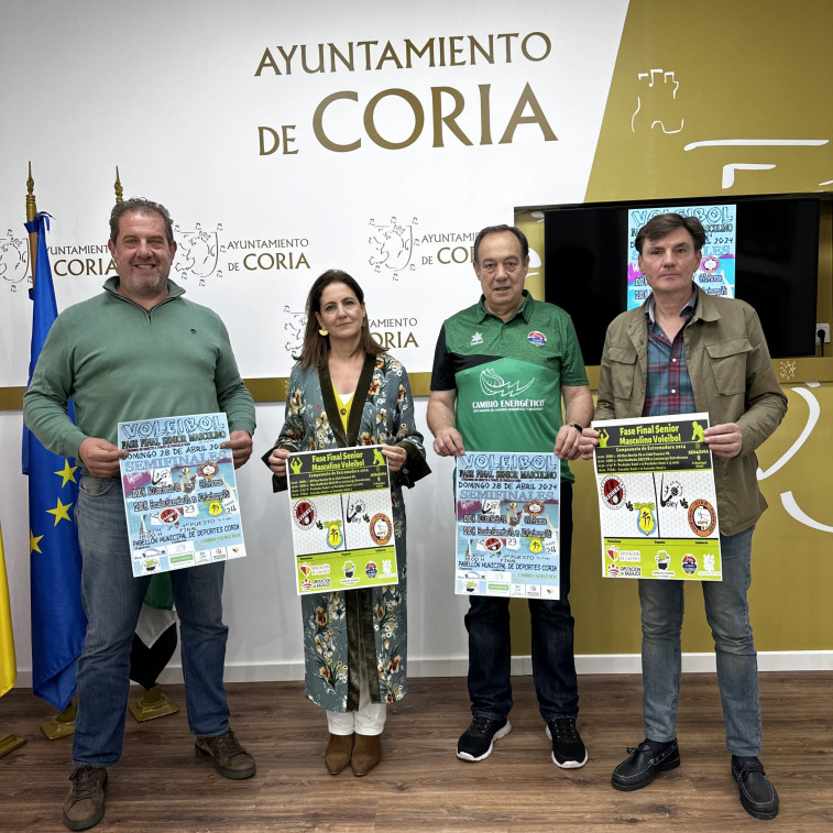 Coria acogerá la fase final de voleibol senior masculino