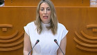 María Guardiola critica al Gobierno por el acuerdo con ERC para la investidura de Salvador Illa
