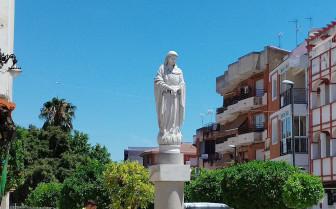 La escultura de Santa Eulalia recibirá a los peregrinos en la Puerta de la Villa de Mérida