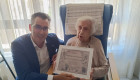 Dionisia Monclús, una telefonista centenaria con más de 40 años de servicio