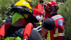 Rescatan a una mujer tras una caída en la ruta del Trabuquete de Guijo de Santa Bárbara