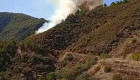 Imágenes del incendio de Las Hurdes que ha obligado a movilizar a más de 100 efectivos