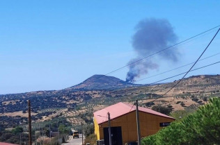 Desactivado el nivel 1 en el incendio de Logrosán, zona en la que siguen medios aéreos y terrestres