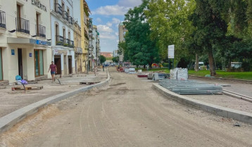 Avanzan a buen ritmo las obras de la Puerta de la Villa y La Rambla de Mérida