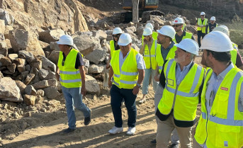 Continúan las obras del vial del cementerio judío de Plasencia