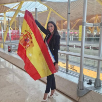 La cauriense Puri Galán pone rumbo a Canarias para intentar coronarse Miss Universo