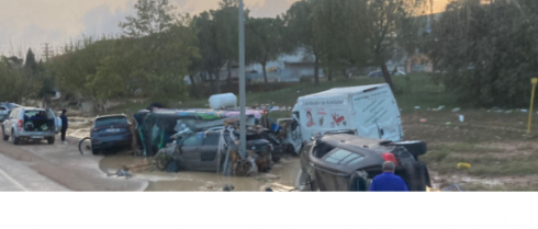 Estas son las imágenes grabadas por un camionero extremeño en una de las zonas devastadas por la DANA