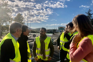 La nueva glorieta de Olivenza reducirá la siniestralidad en la conexión con la carretera EX-107