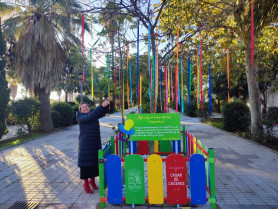 Casar de Cáceres homenajea a los más pequeños con el 'Árbol de los chupetes'