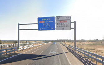 La autovía A-5 sufrirá cortes de tráfico en ambas calzadas a su paso por Badajoz