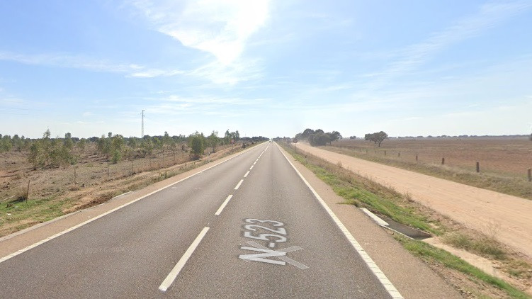 Herido un hombre de 34 años tras caerse de su motocicleta en Badajoz