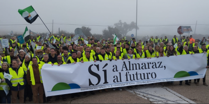 Clamor social en Extremadura contra el cierre de la Central Nuclear de Almaraz