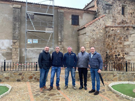 La Diócesis de Plasencia visita las obras en las iglesias de Los Guadalperales y Manchita