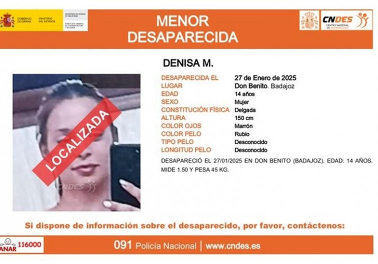 Localizan en Rumanía a la joven de 14 años desaparecida en Don Benito