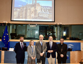 Bruselas descubre la magnitud de la Semana Santa de Plasencia