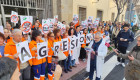 Los sanitarios se concentran en Plasencia para exigir medidas que frenen las agresiones