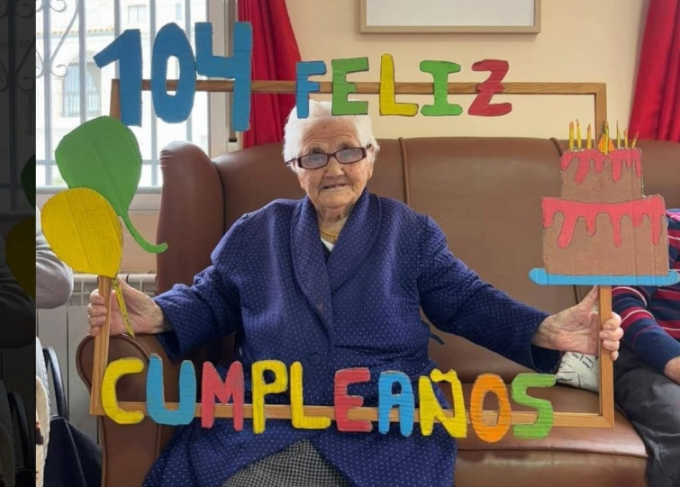 La pequeña localidad de Villa del Campo celebra el 104 cumpleaños de Irene Pascual