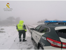 La nieve obliga a cortar dos carreteras en Hervás y Villuercas por riesgo grave para la circulación