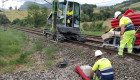 Cae un muro cerca de la estación de Navalmoral provocando problemas en la circulación ferroviaria